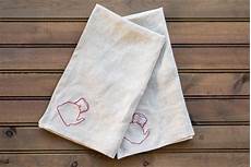 Ribbon Embroidered Towels